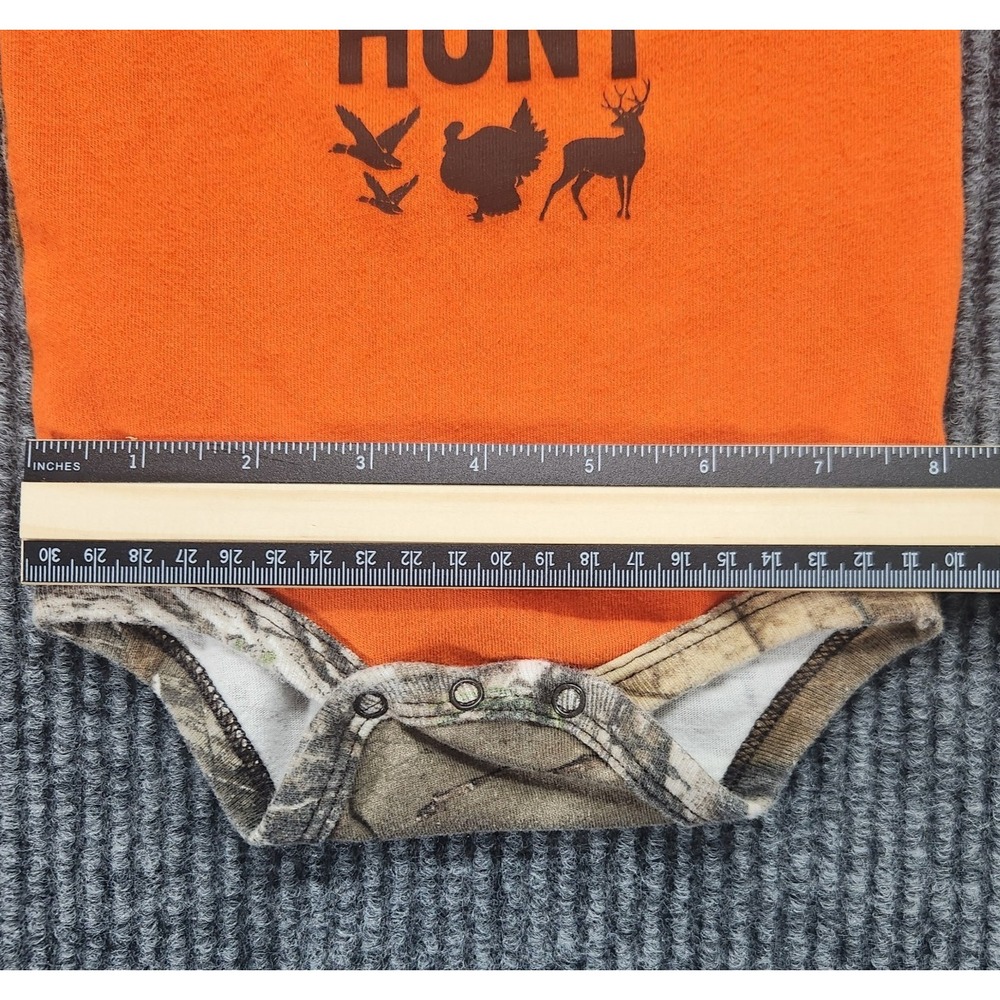 Carhartt One Piece Baby Size 3 Month "Always On The Hunt" Short Sleeves - Picture 11 of 11
